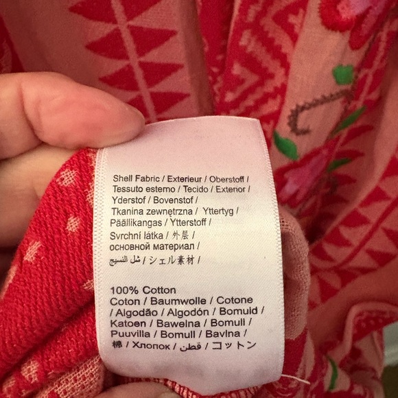 NWT FARM Rio Red and Pink Floral Long-Sleeve Maxi Dress - Picture 8 of 11